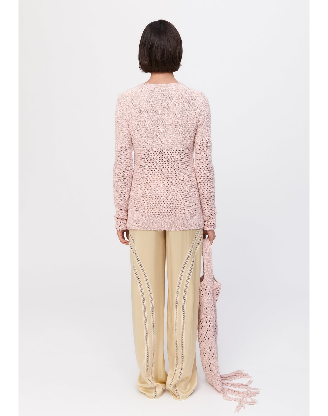 Cielo | Drawstring Satin Pants | Champagne