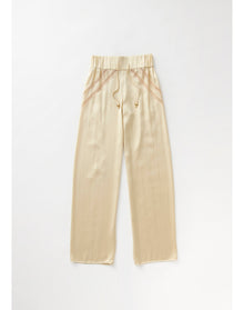 Cielo | Drawstring Satin Pants | Champagne