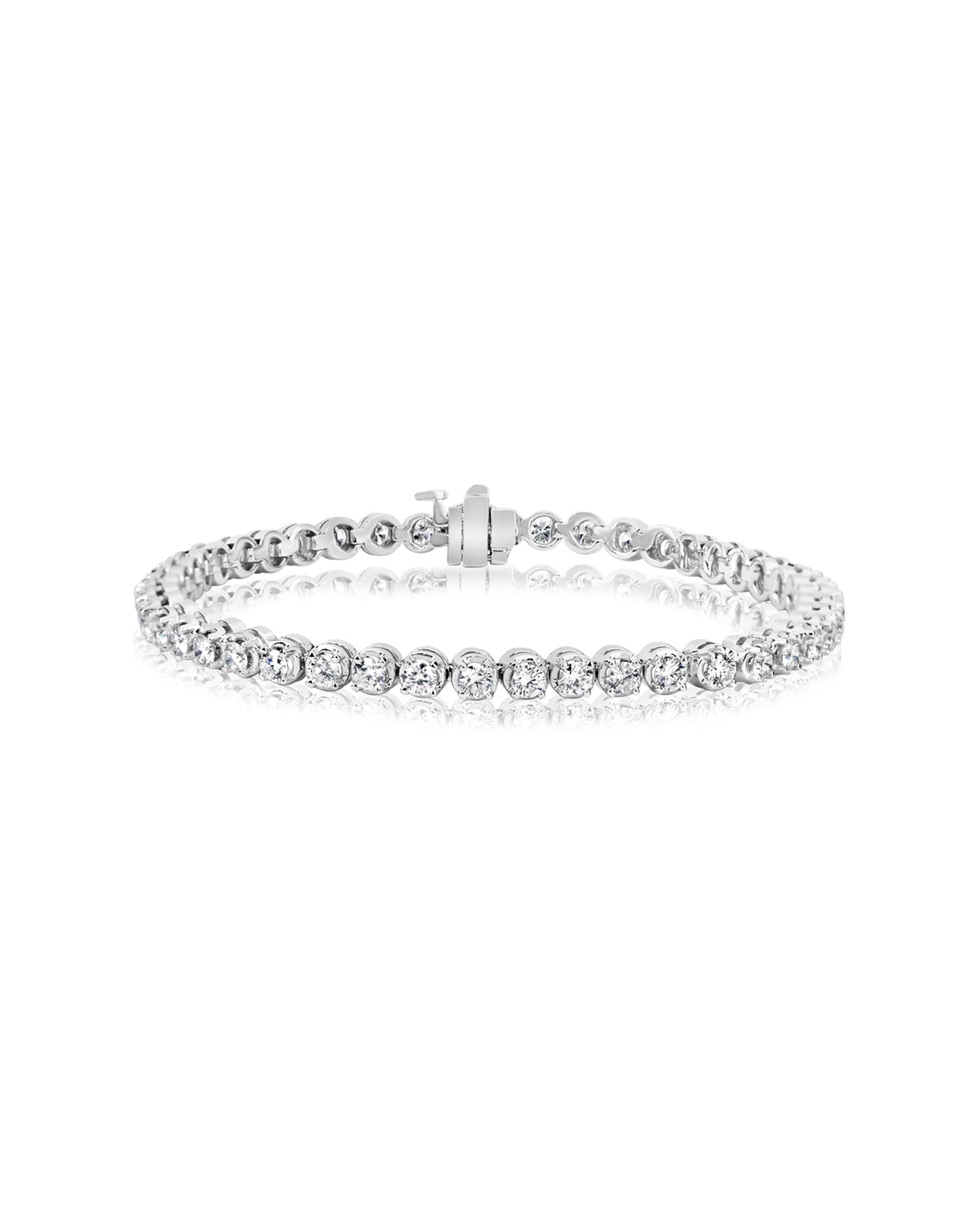 Classic Diamond Tennis Bracelet 4 carat | 14kt White Gold