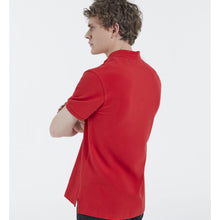 Classic Polo With Officer Collar | Men | Red