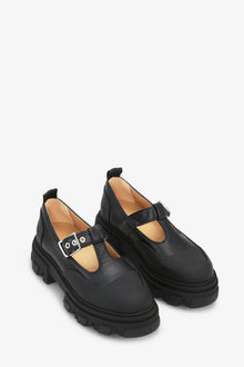 Cleated Mary Jane Shoes | Black
