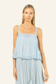 Calantha Top | Cloud Blue