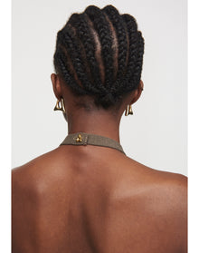 Clover | Backless Fringe Top | Bronze