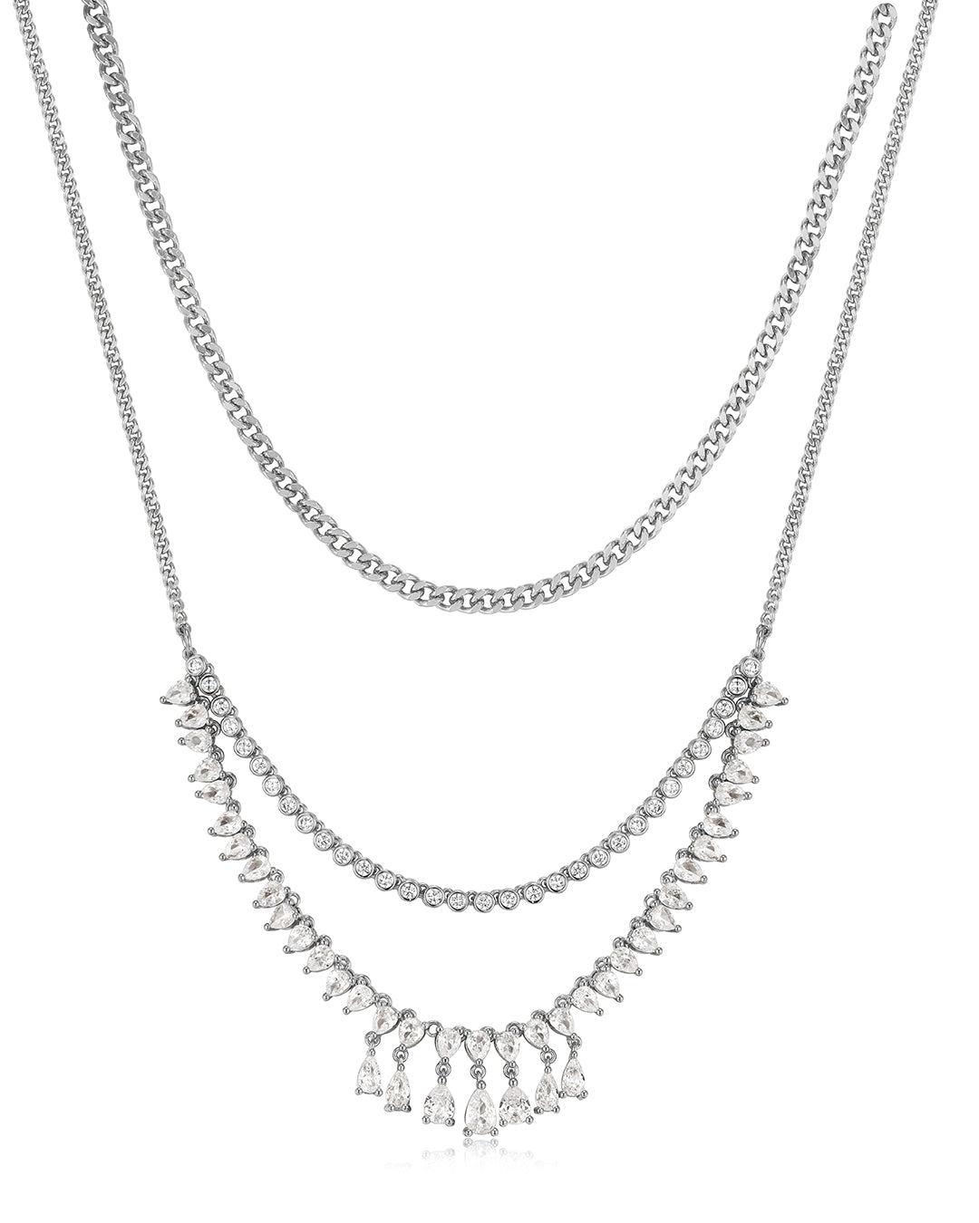 Colette Shaker Statement Necklace - Silver | Plated Silver