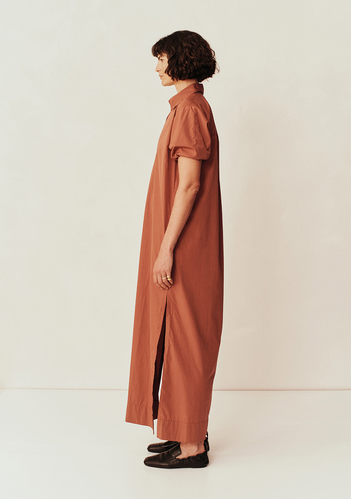 Collected Short Sleeve Shirt Dress | Sienna