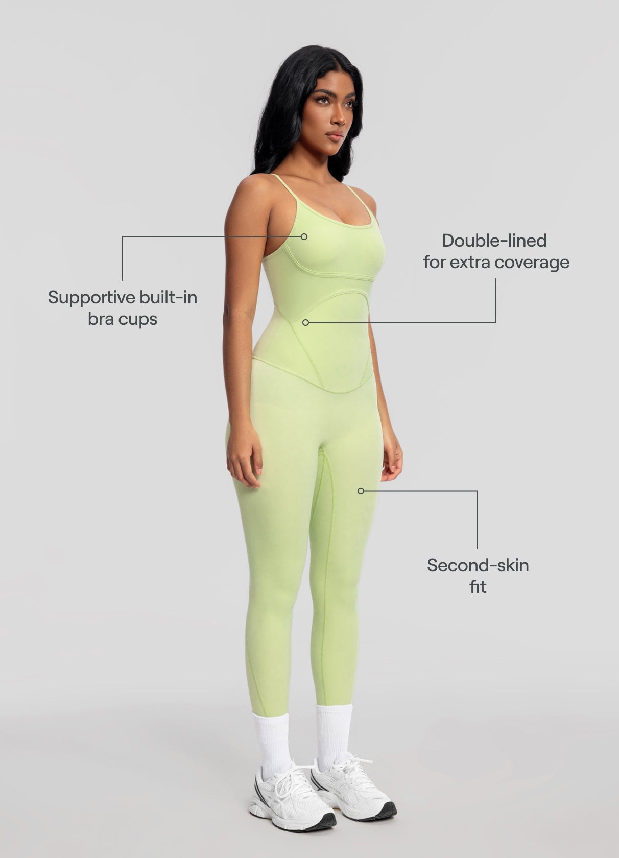 Contrology Crossback Bodysuit | Cool Matcha