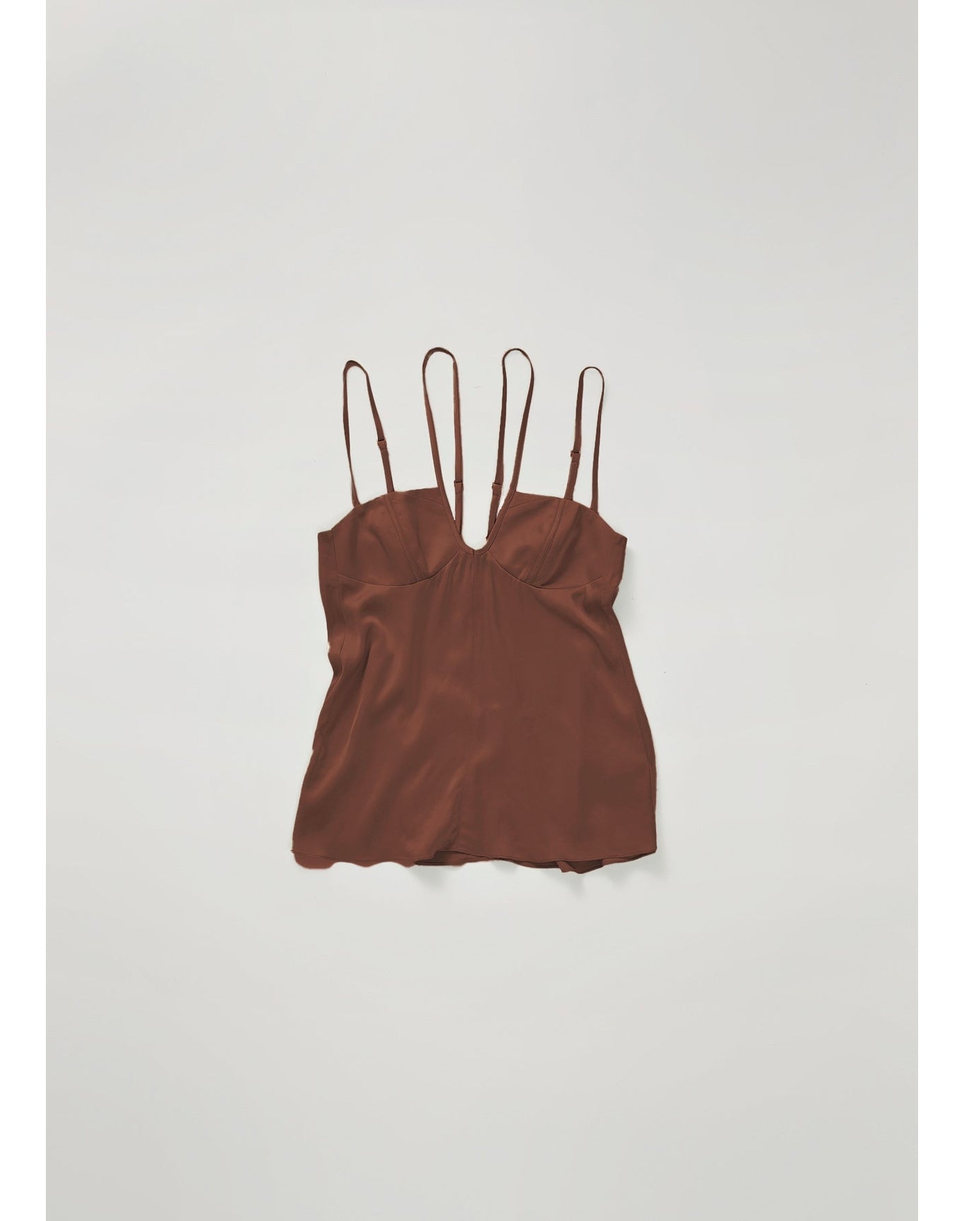 Cornel | Satin Cami Top | Chocolate
