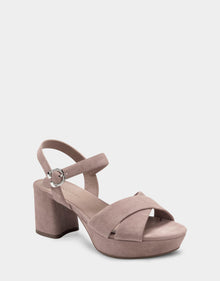 Cosmos Sandal | Blush Suede