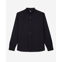 Cotton And Linen Shirt | Men | Black