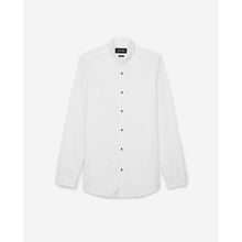 Cotton Faille Shirt With Officer Collar | Men | White