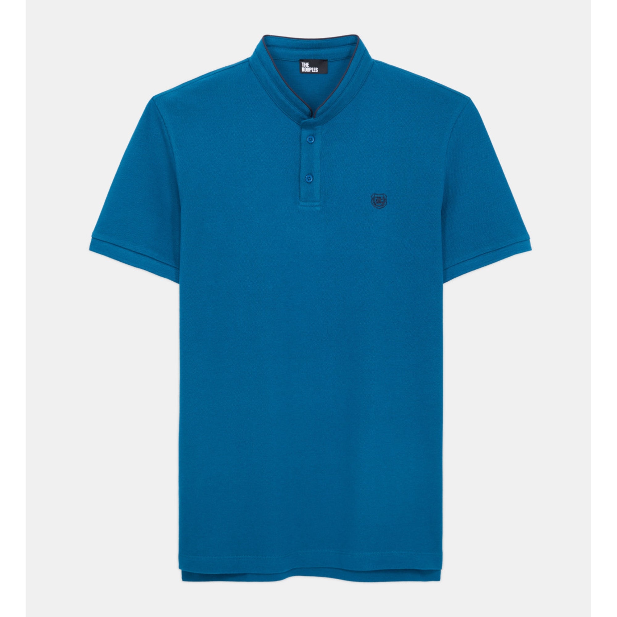 Cotton Polo T-Shirt | Men | Medium Blue