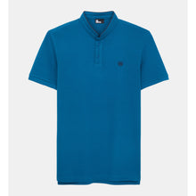 Cotton Polo T-Shirt | Men | Medium Blue