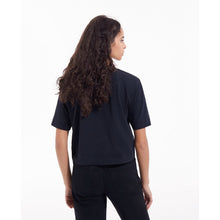 Cotton T-Shirt W/ Matchstick Embroidery | Women | Black