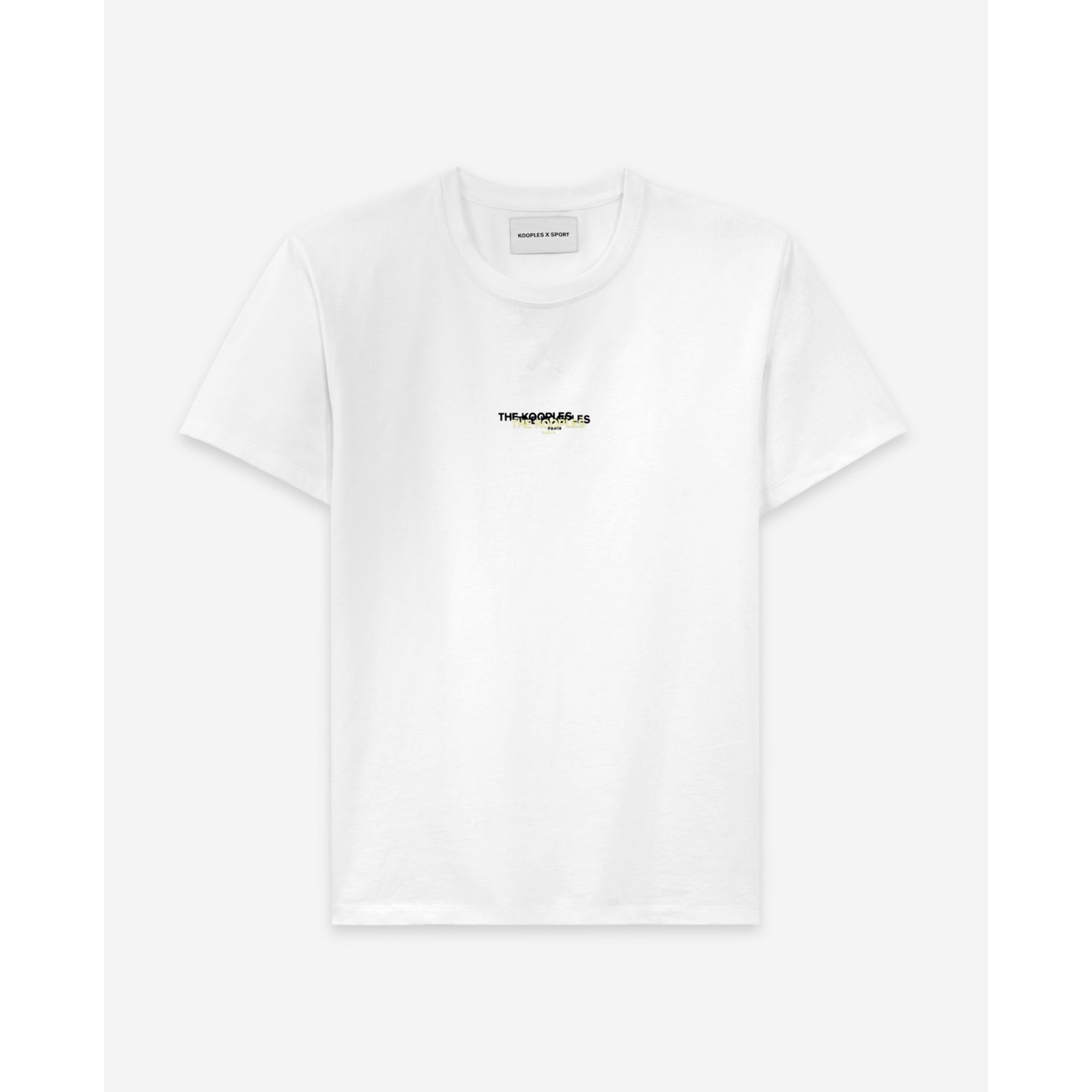 Cotton T-Shirt With Triple Logo | Men | White