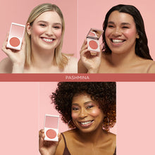 Cream Blush | Pashmina - Salmon Rose Sheen
