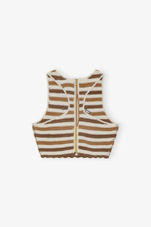 Crochet Racerback Top | Copper Brown