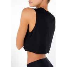 Cropped Boyfriend Tank | Black