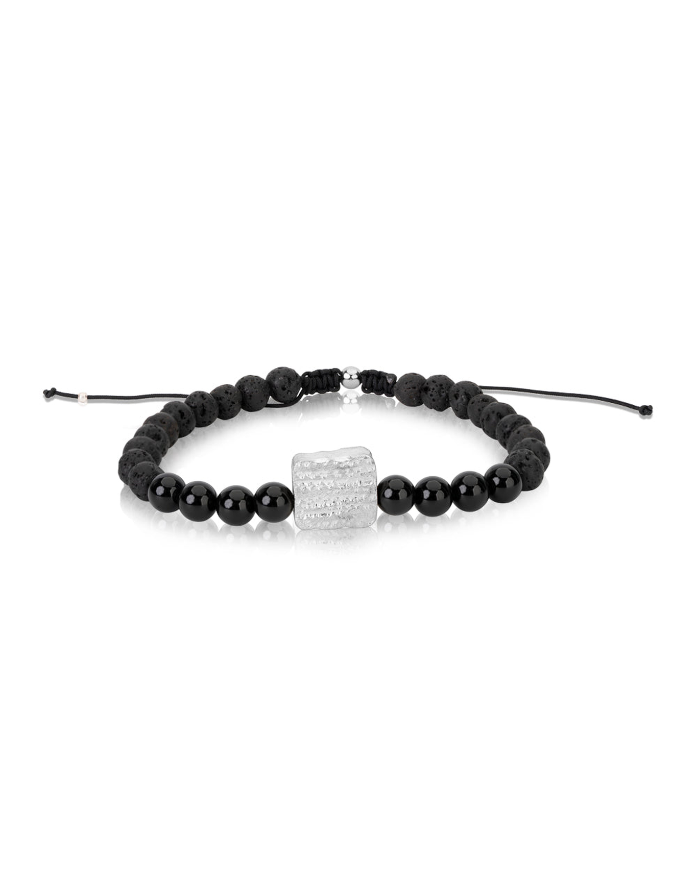 Cubic Pull Cord Bracelet | Zirconia