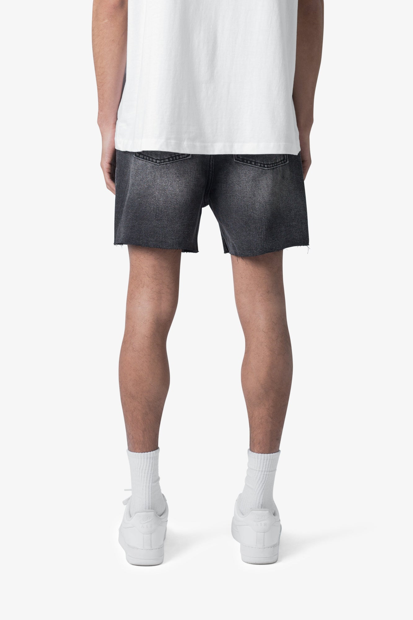 Cut Off Denim Shorts | Black