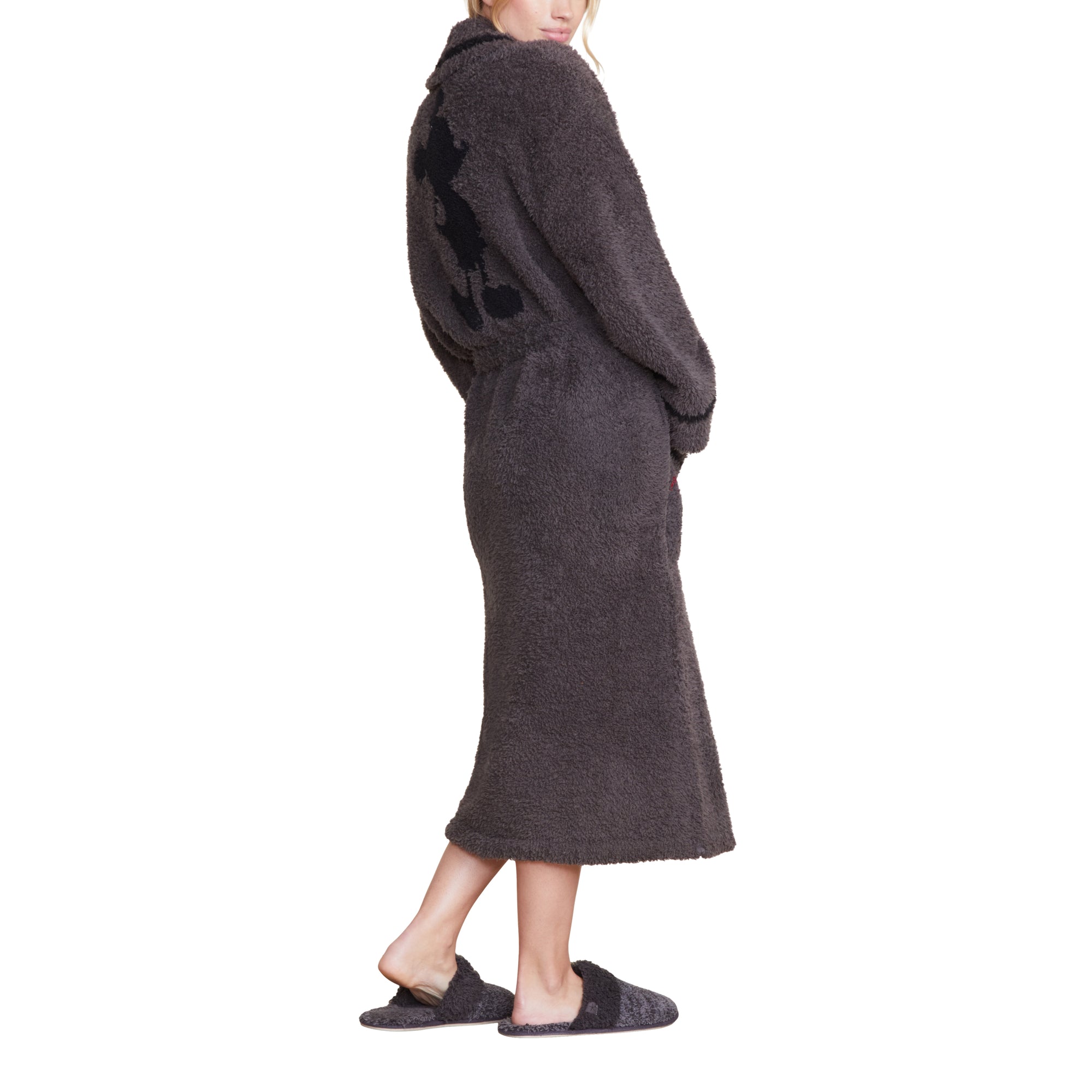 Cozychic Classic Adult Mouse Robe | Carbon/Black