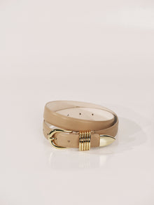 Hollyhock Belt | Cappuccino & 24K Gold