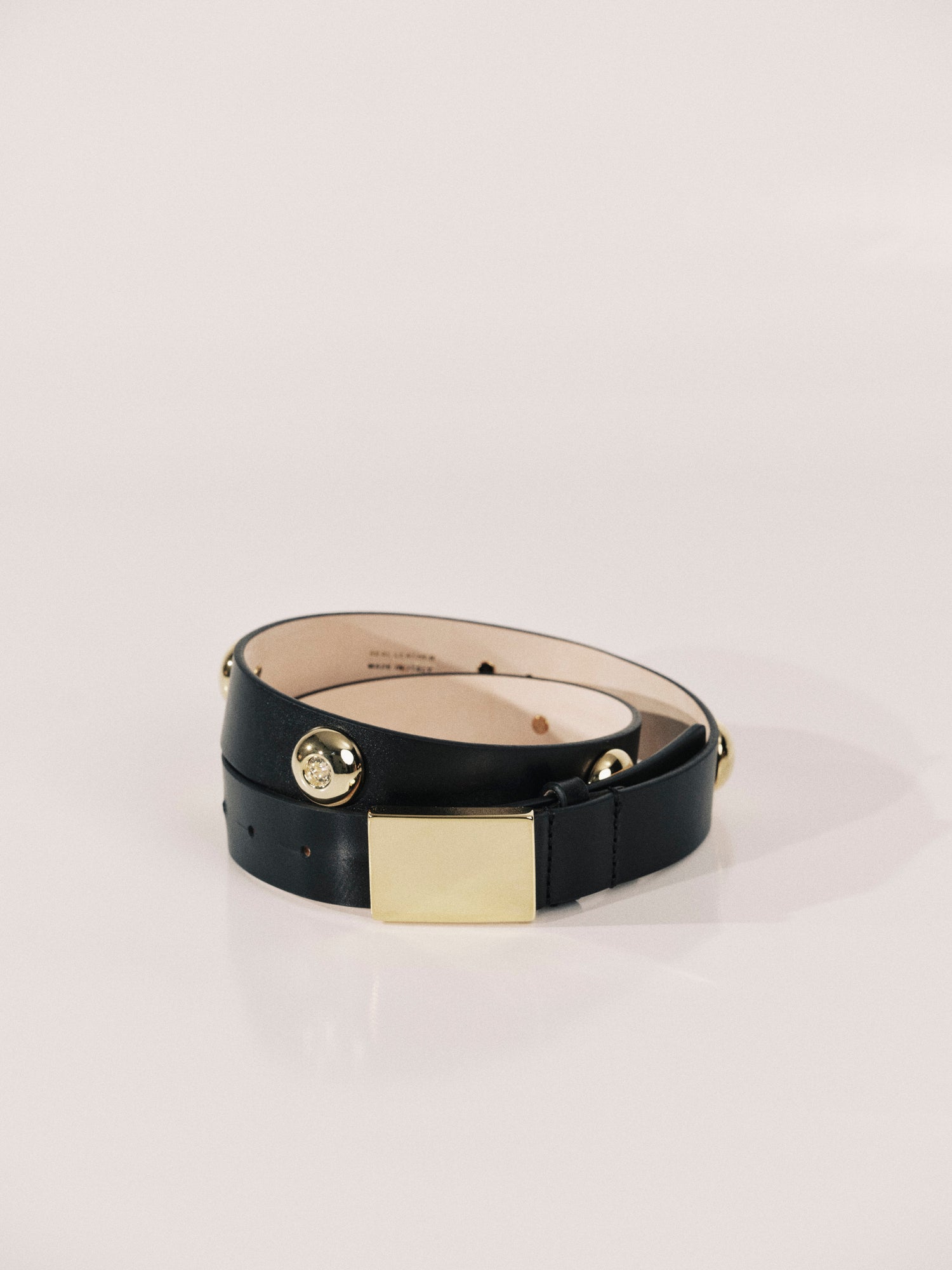 Cassia Belt | Black & 24K Gold