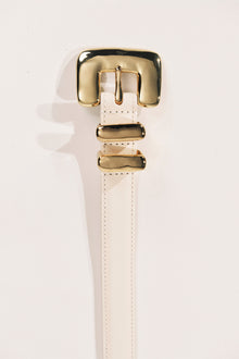 Tetra Belt | Ivory & 24K Gold