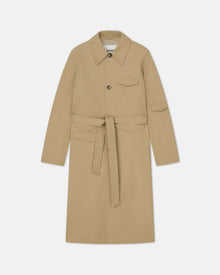 Mens | Derron Bonded Trench Coat | Beige