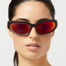 Unisex | Side Out Sunglasses | Matte Black | Sunset Polarized Lenses