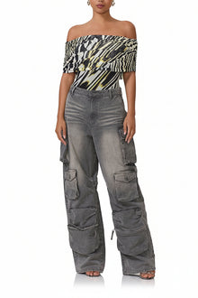 Divya Bodysuit | Zebra Lime