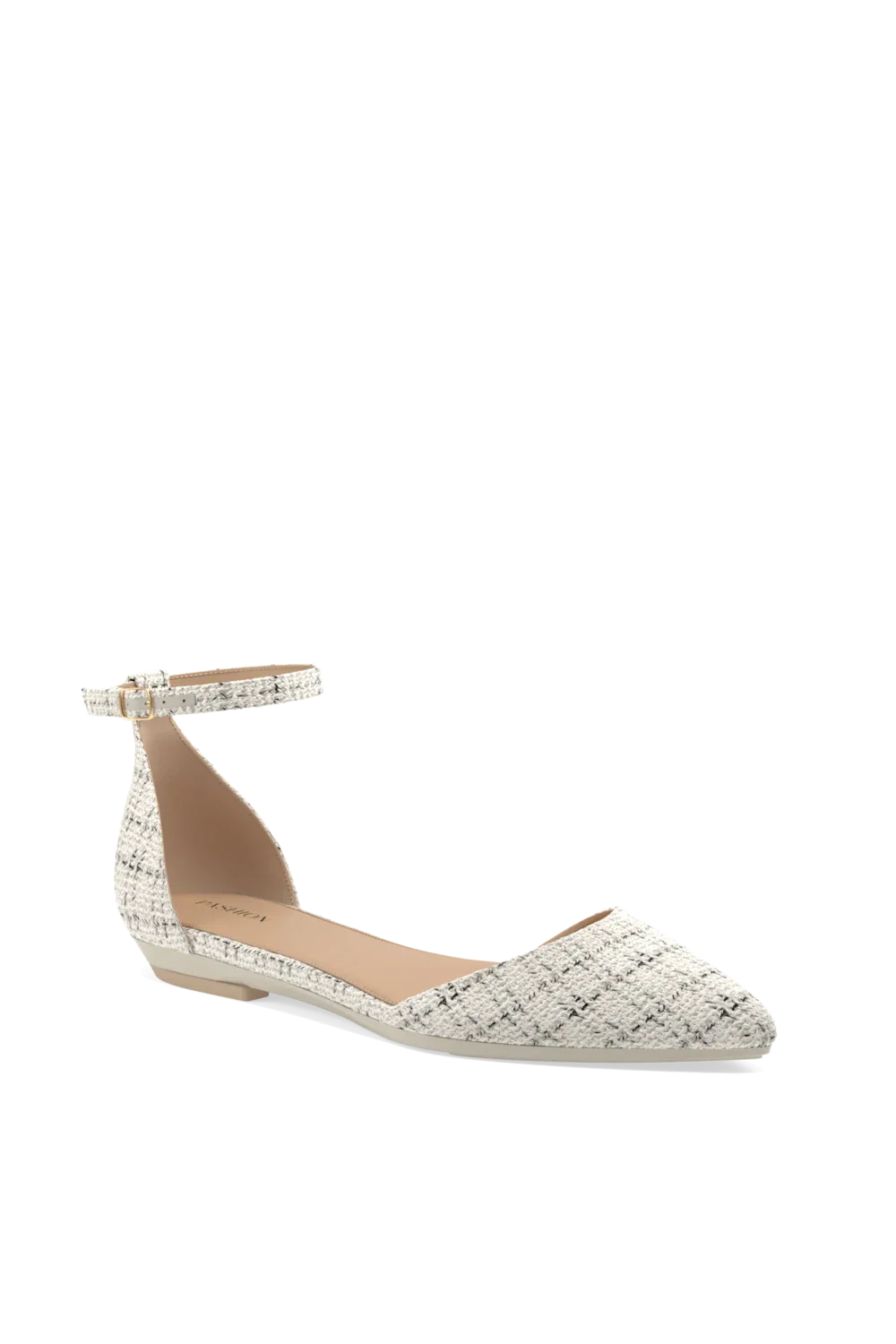 The D'Orsay Tweed Flat | Bone
