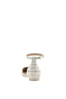 The D'Orsay Tweed Flat | Bone