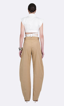 Terry Crop | White