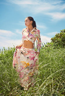 Hemant & Nandita | Charu Crop Shirt | Multicolor