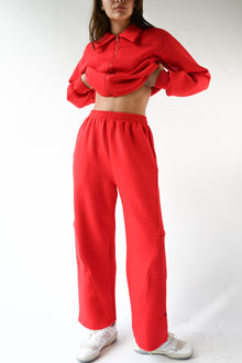 Womens | Harry Knit Neoprene Pant | Ruby