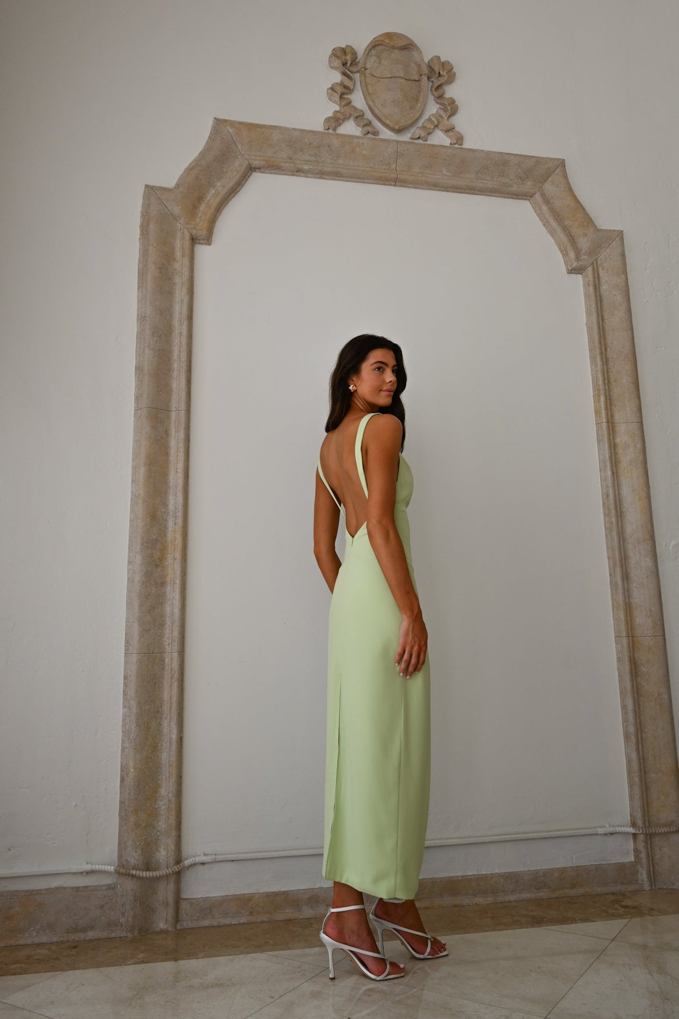 Remington Dress | Pea Green