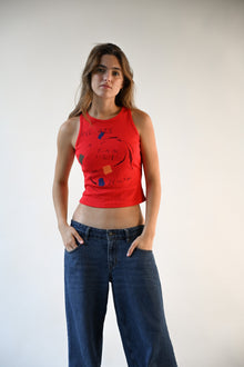 Womens | We Are A Family Tank | Red