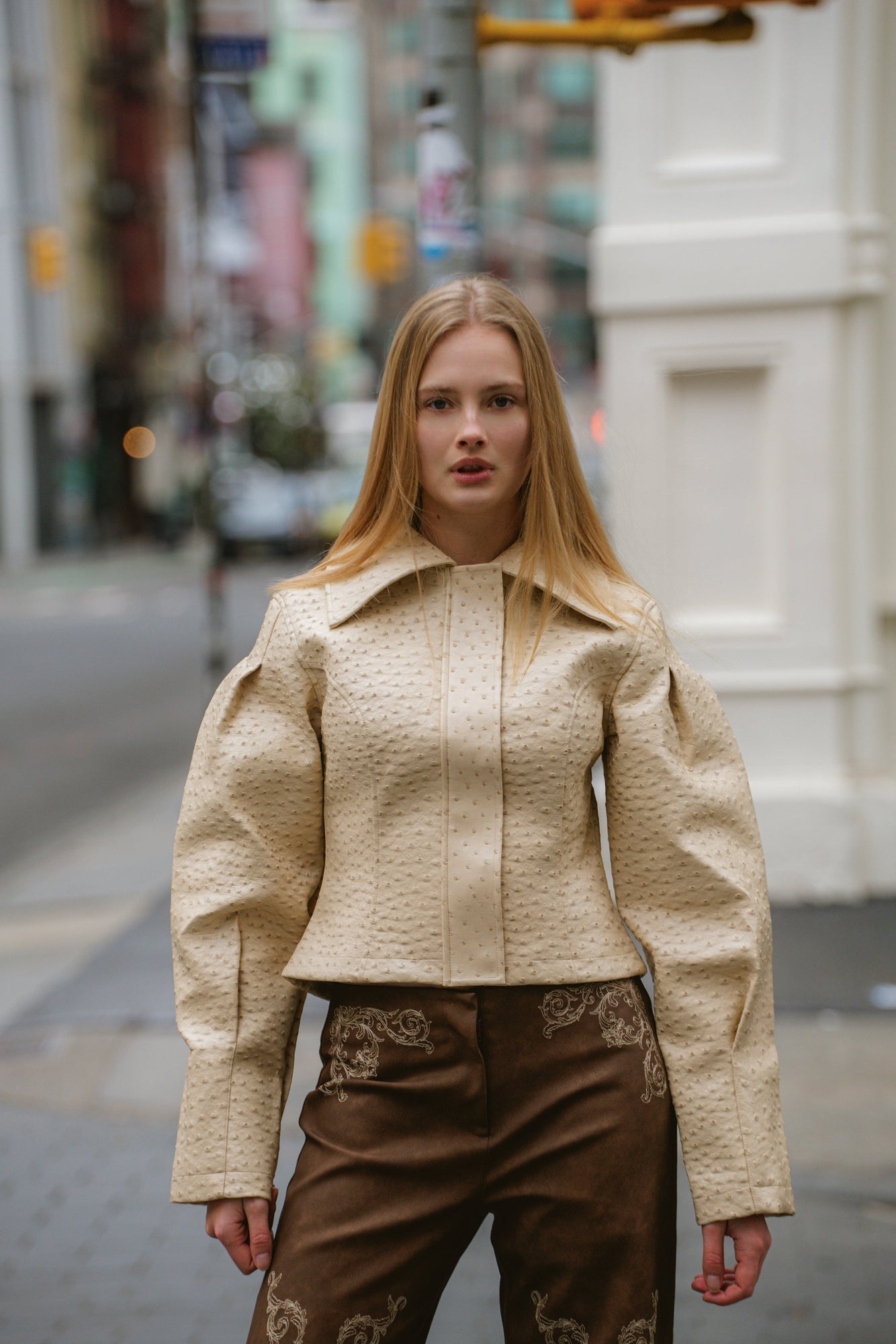 Olsen Ostrich Jacket | Sand