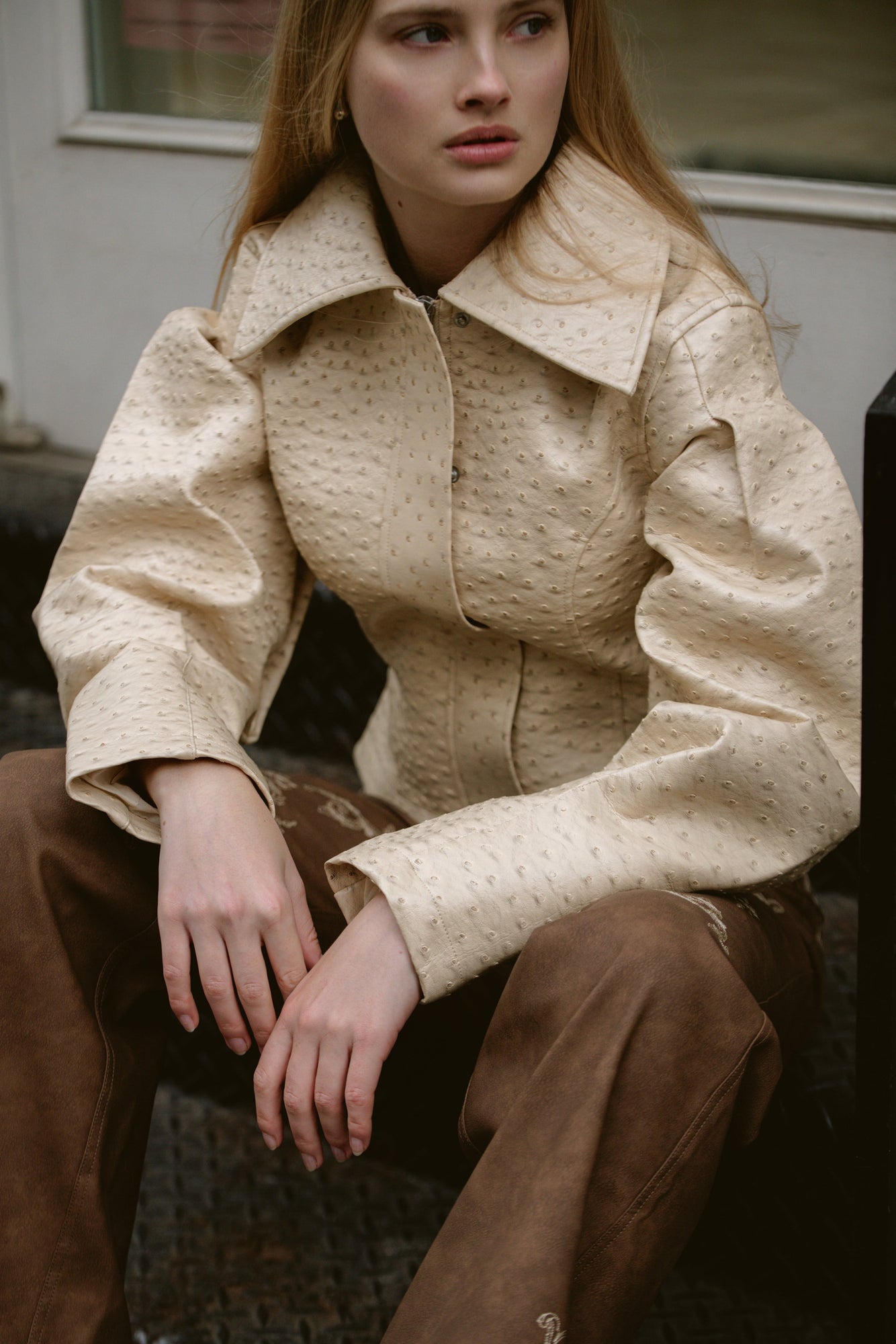Olsen Ostrich Jacket | Sand