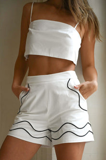 Womens | Marchesa Wave Short | White