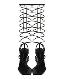 Versace | Lace-Up Heel Sandals