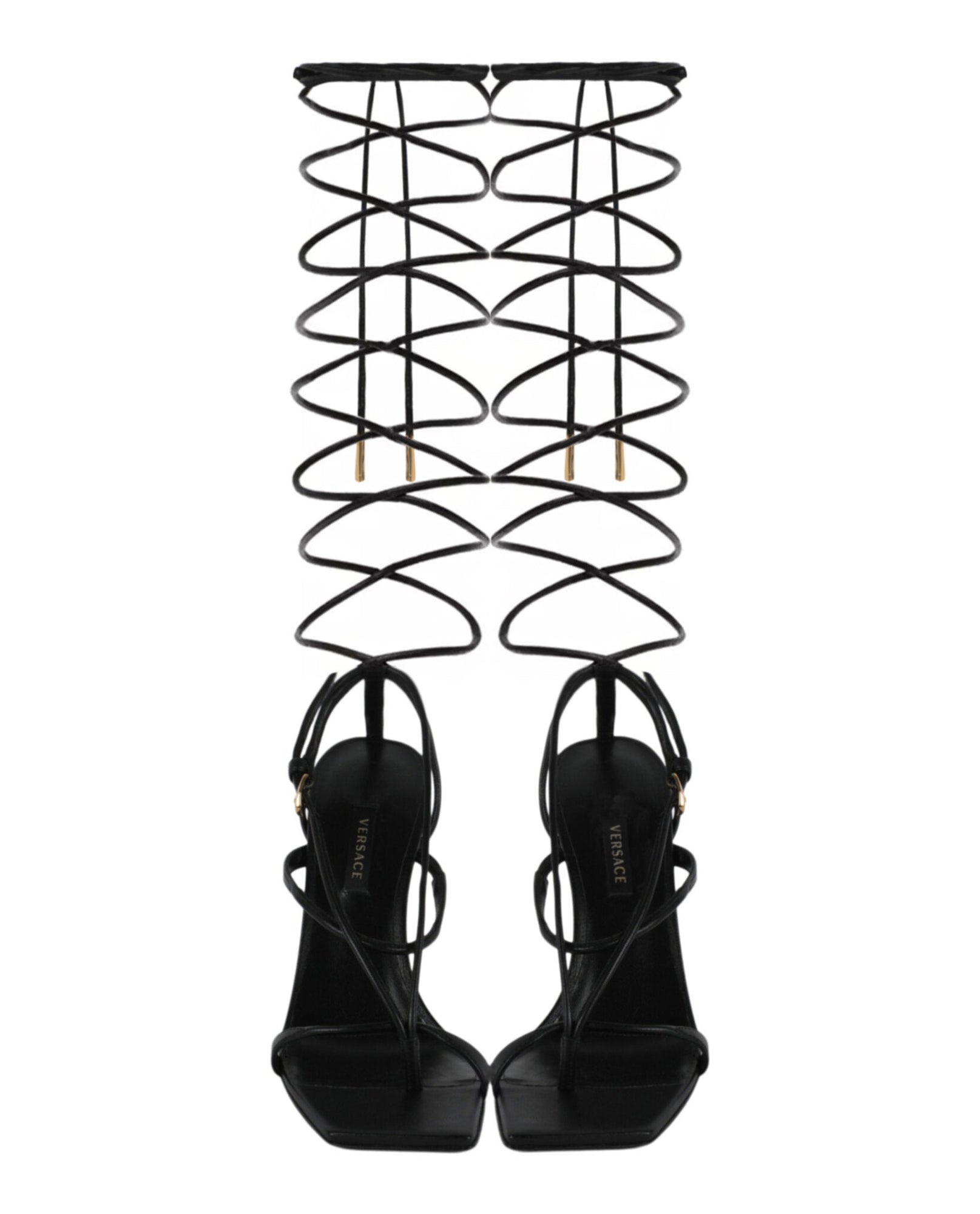 Versace | Lace-Up Heel Sandals