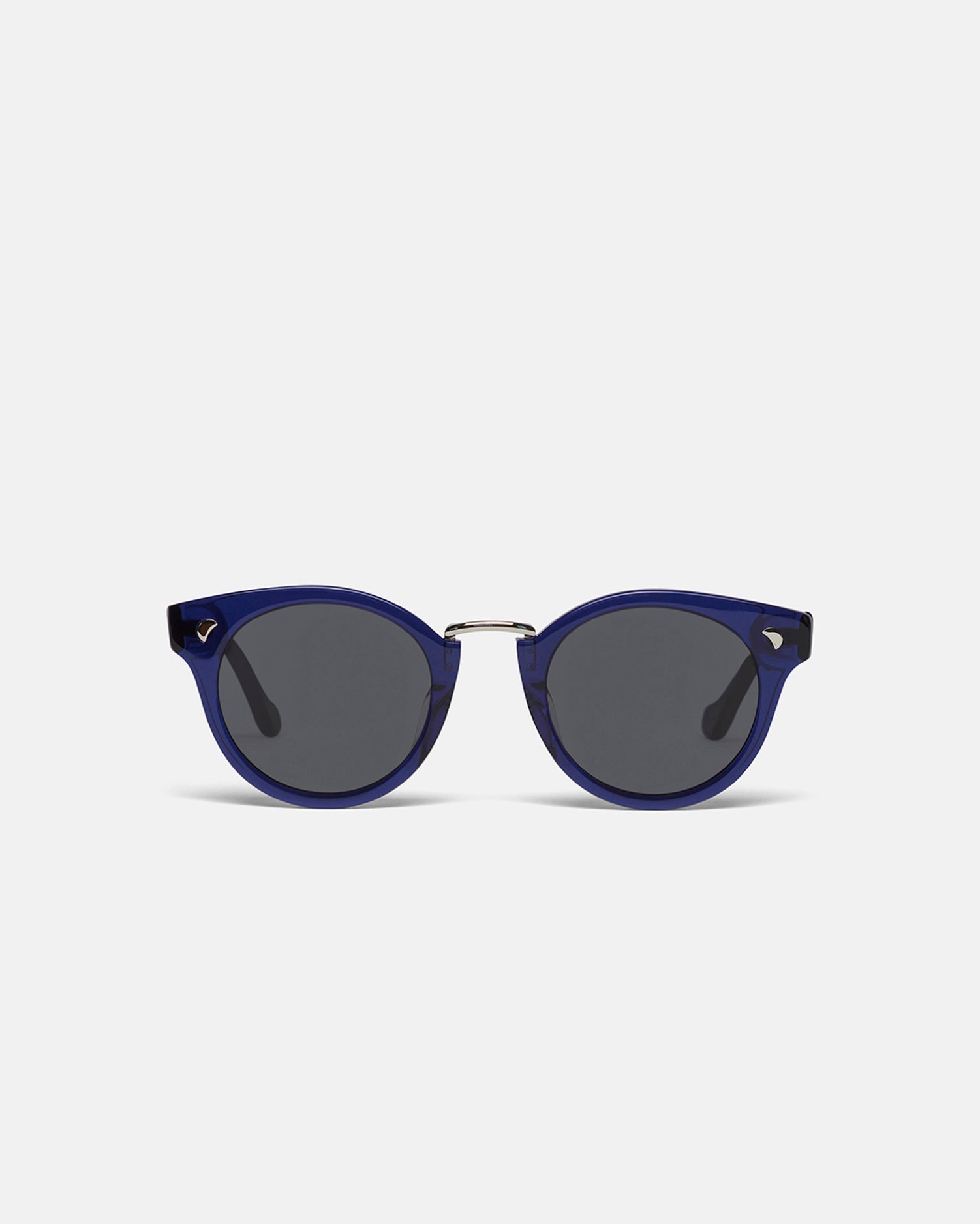 Unisex | Duy Bio-Plastic Round-Frame Sunglasses | Navy