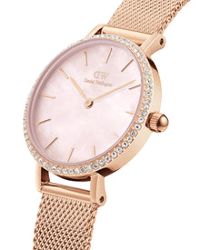 Womens | Petite Lumine Bezel Melrose | Mother of Pearl | Rose Gold