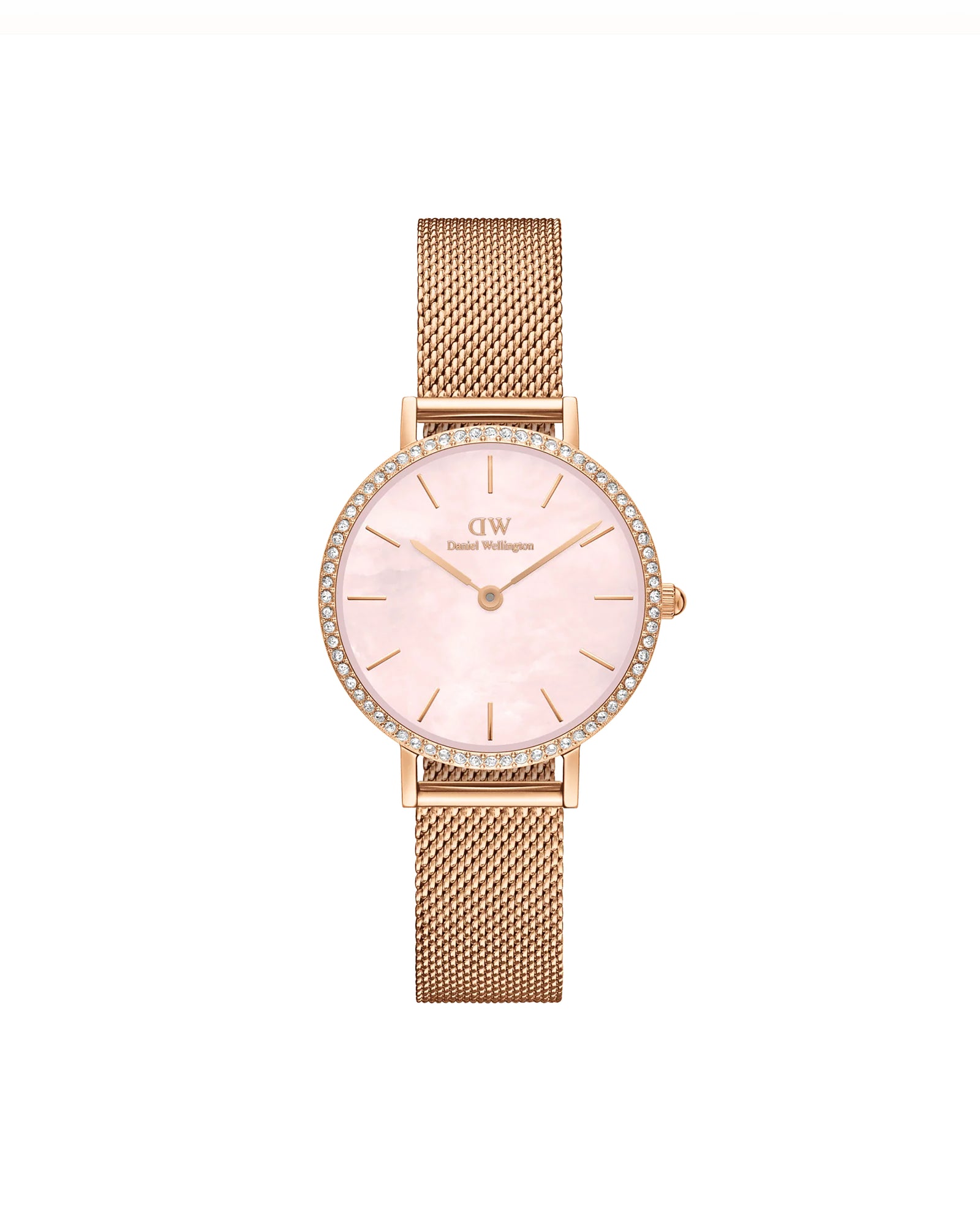 Womens | Petite Lumine Bezel Melrose | Mother of Pearl | Rose Gold