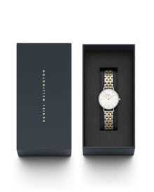 Womens | Petite Lumine Bezel 5-Link | Mother of Pearl | Silver