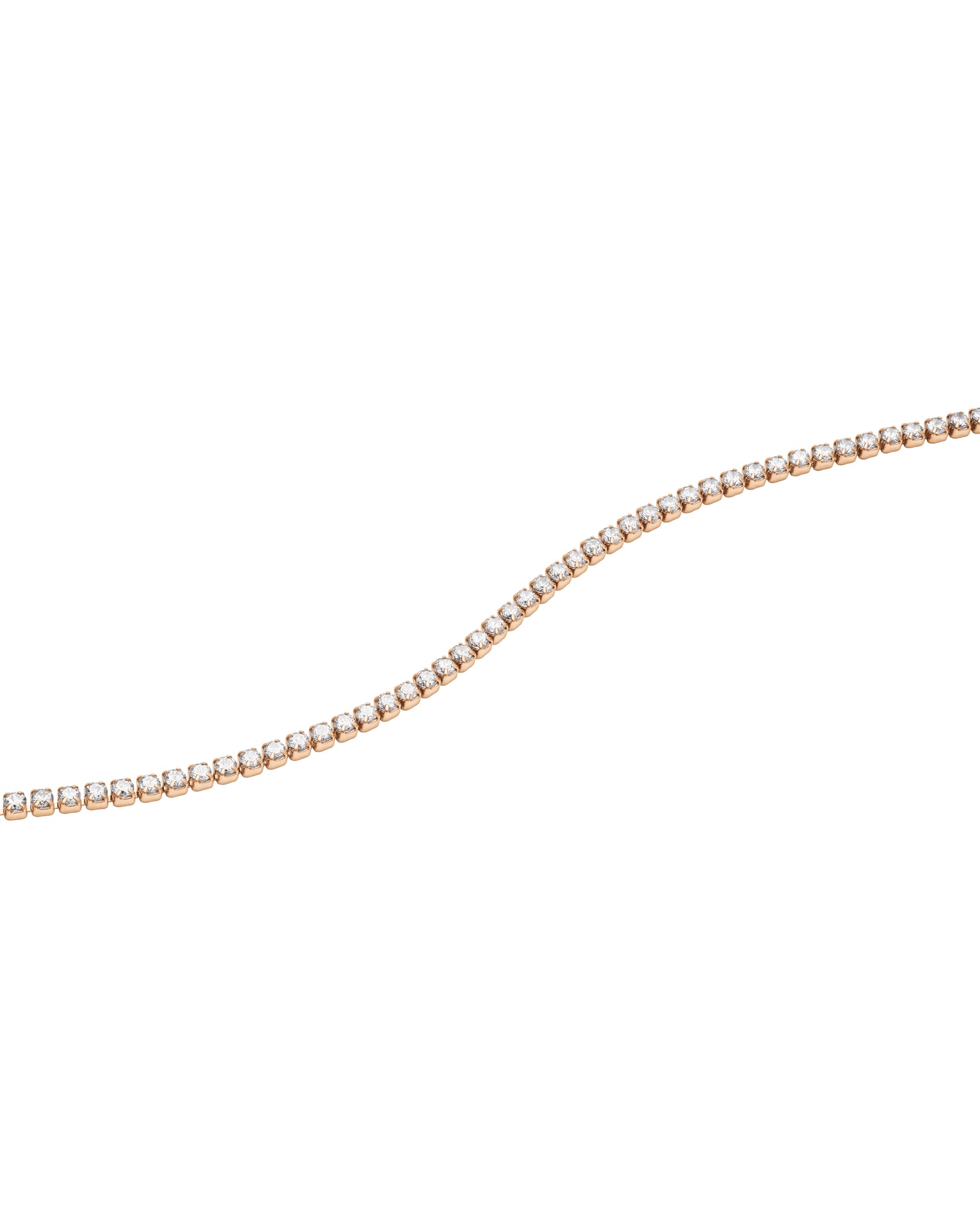 Womens | Quadro Mini & Tennis Bracelet Set | Champagne | Rose Gold