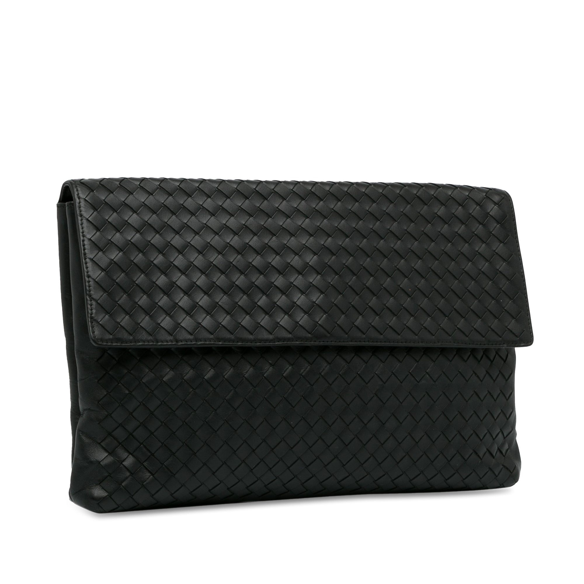 Bottega Veneta Pre-Owned Intrecciato Nappa Clutch | Women | Black