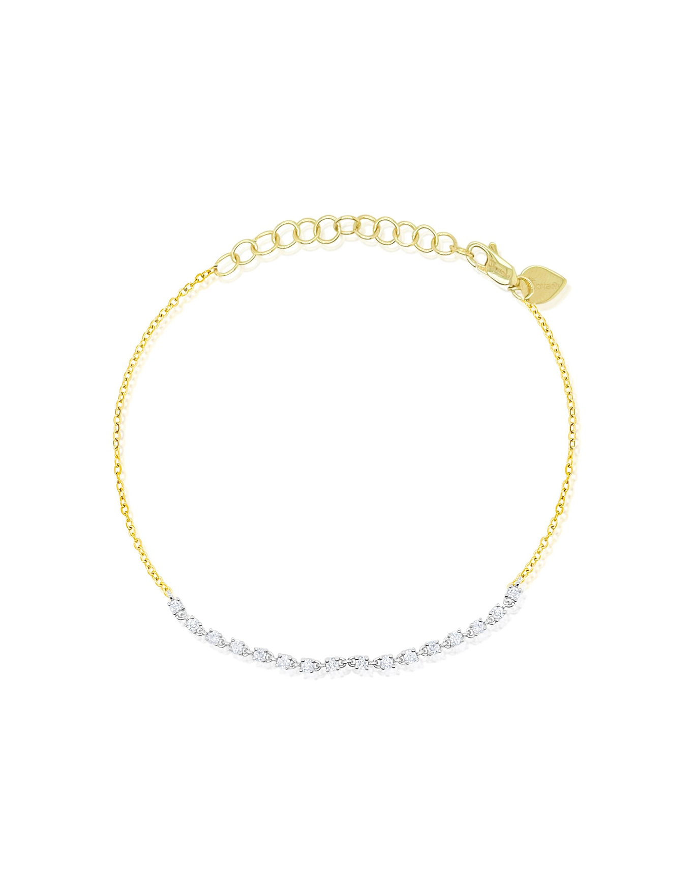 Dainty Diamond Layering Bracelet | 14kt Yellow Gold