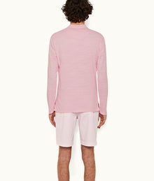 Dane Cotton Twill Longest-Length Cotton Twill Shorts | Conch Pink